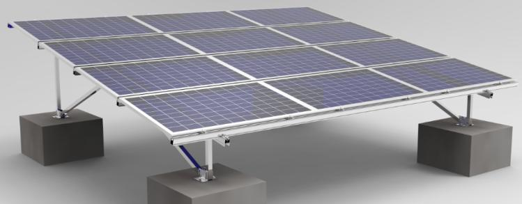 PV Panel Mounting C-steel Solar Panel Bracket for Ground Solar Installation