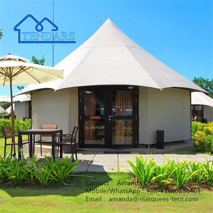 Luxury Hotel Tent Hotel Tension Membrane Tent With Bedroom Living Room