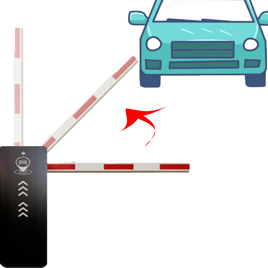 Straight Pole Folding Pole Boom Barrier 0.3-6s Operating Speed For Access Control