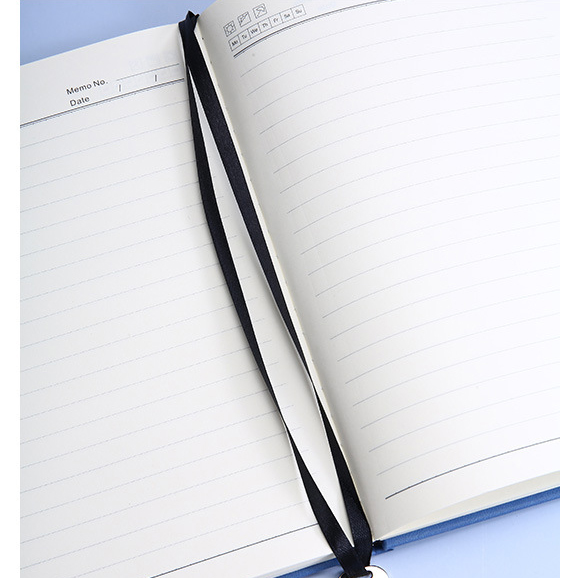 A5 Thread Sewing Pu Leather Custom Logo Work Agenda Budget Simple Design Notebook