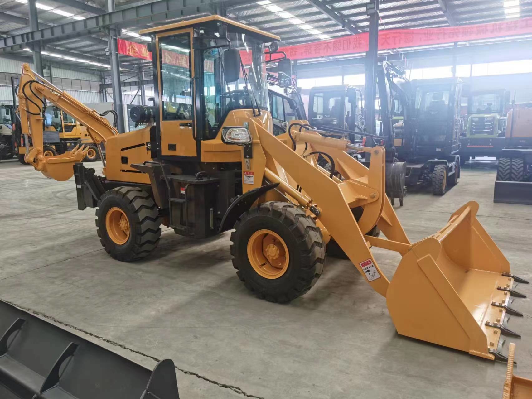 Used Commercial Trucks 3.4 Tons Curb Weight 2 Meters Maximum Digging Depth Brand New Backhoe Loader