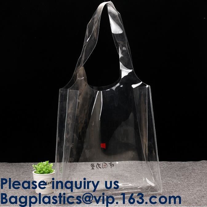 Promotional Pvc Shopping Bag Laser Tote Bag Handbag Waterproof Shopping Bag Glossy PVC Leather Bag PVC Woman Shopping Ba