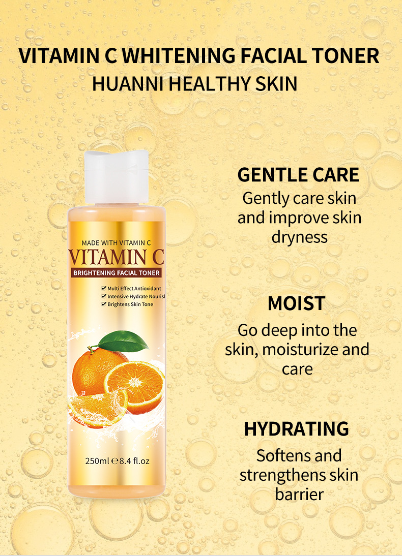Best Vitamin C Turmeric Whitening Moisturizing Essence Water Shrinking Pores Removing Necrotic Cutin Facial Toner
