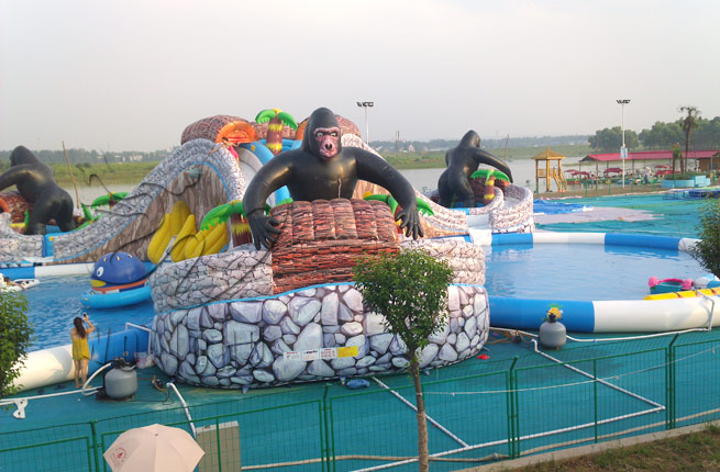 giant inflatable pool slide for sale