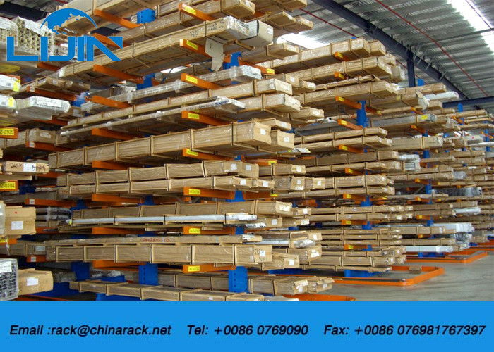 Customized Adjustable Cantilever Racking System Two Side Strong Load Capacity