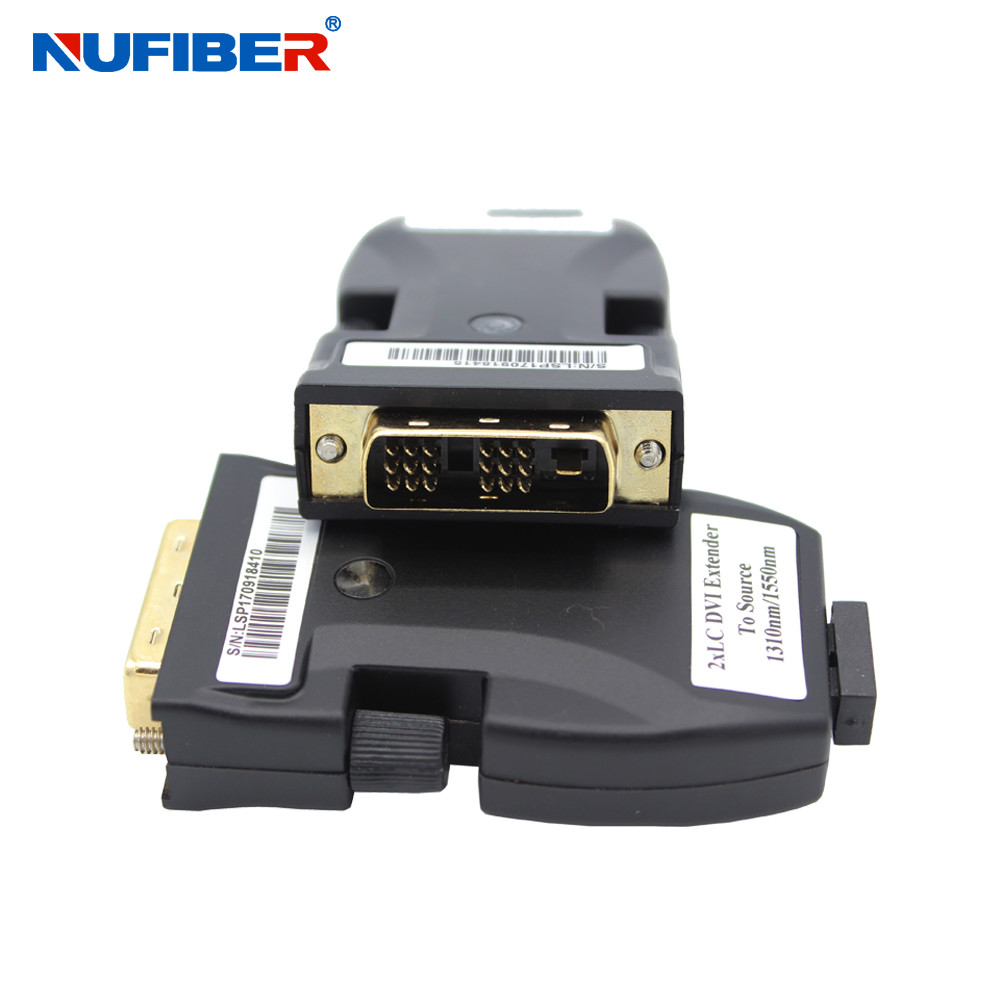 Mini Dvi Fiber Optic Extender EDID MM 2xLC 500meters support 4Kx2K 1080P