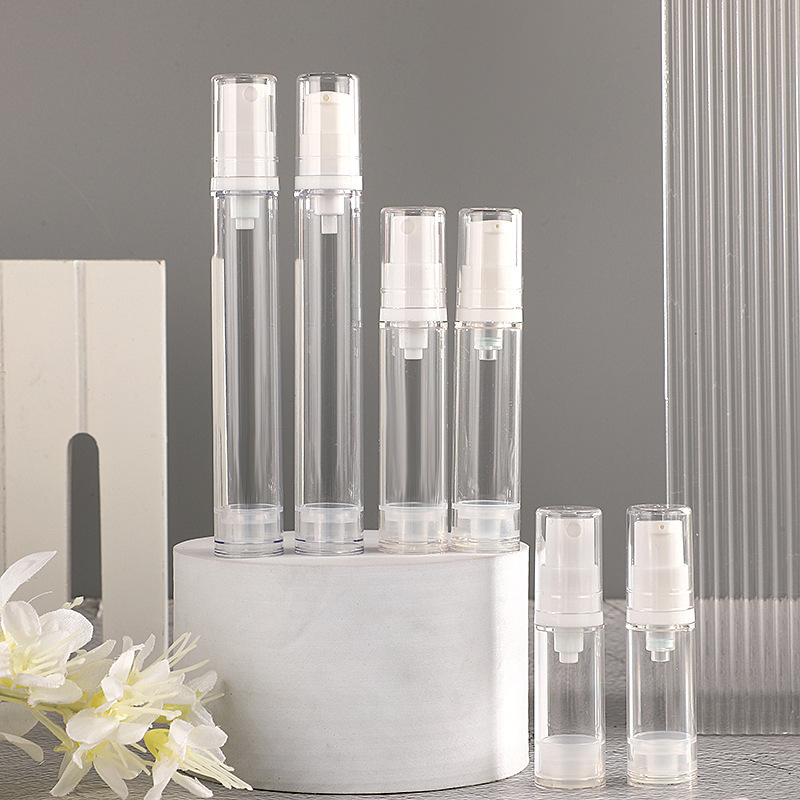 Plastic clear Perfume Sample 5ml 10ml 12ml 15ml Small Sample Perfume Spray Serum Bottle with Box Customize Collar Material PP