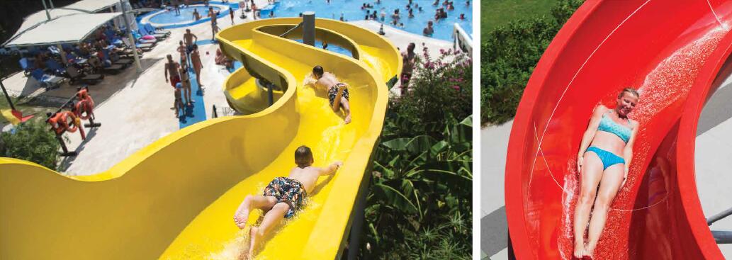 Commercial Fiberglass Custom Water Slides Adult Stimulating High Speed Slide