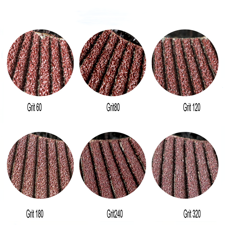 115X22mm 4.5 Inch Zirconia Flap Disc 40 Grit For Furniture Polishing