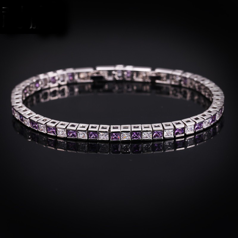 Fashion Bangle AAAA Cz Gold Silver color Wedding Bracelet bangle for women Fashion accessaries