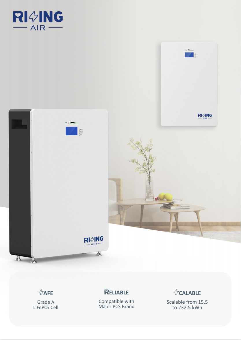 48v 51.2V Wall Mounted Solar Battery 300ah 15kwh Solar Batteries For Home