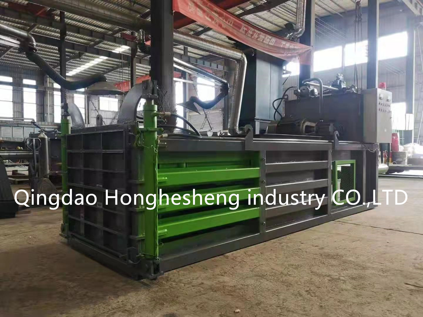 Waste Cardboard Plastic Bottle Press Machine Horizontal 120t