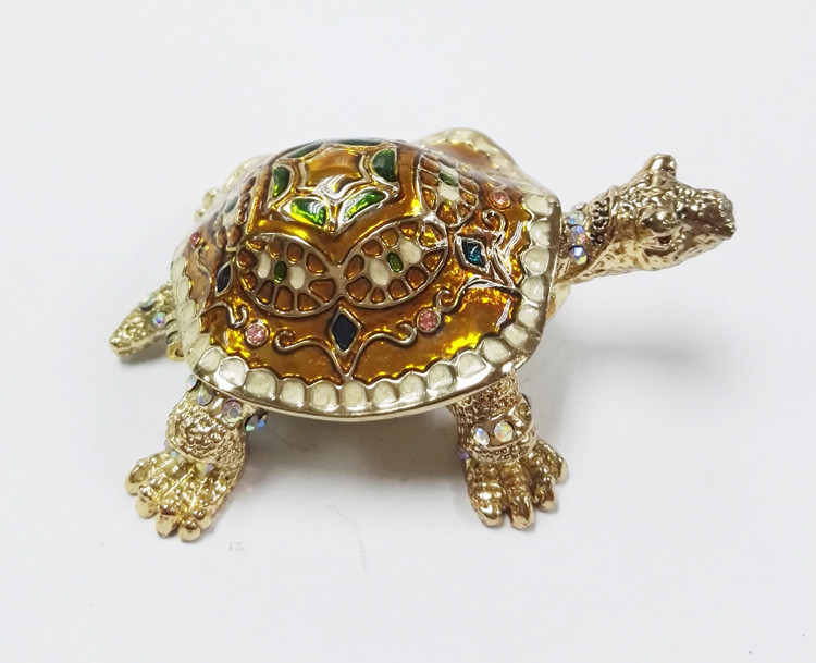 China Manufacturer Turtle Shape Trinket Box Turtle Jewelry Box for Jewelry