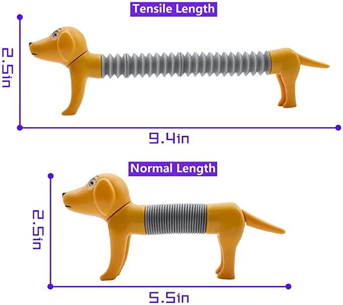 Decompression ABS Material Dog Fidget Toys For Kids Soft Ring