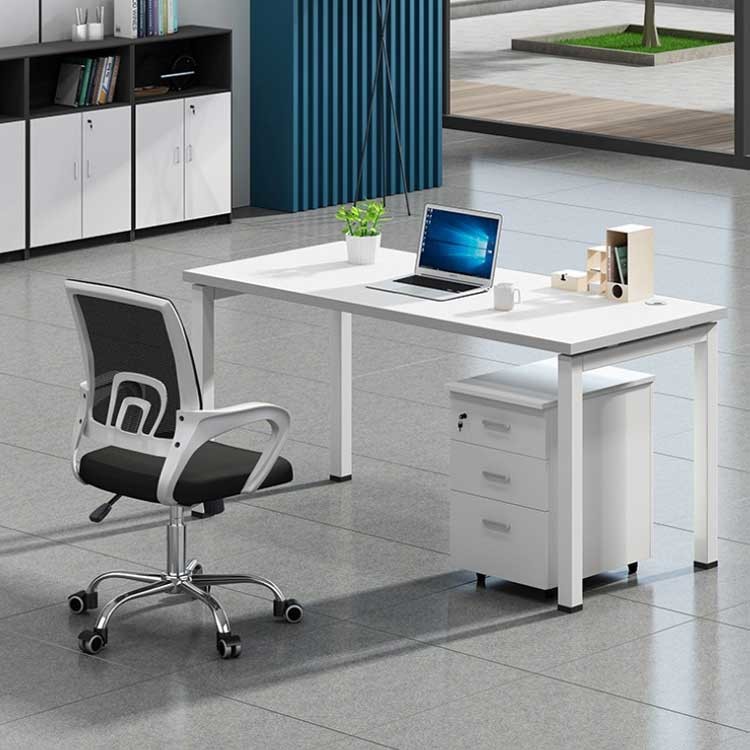 4 Person Office Workstation Desks 25mm Open Space Scratch Resistant