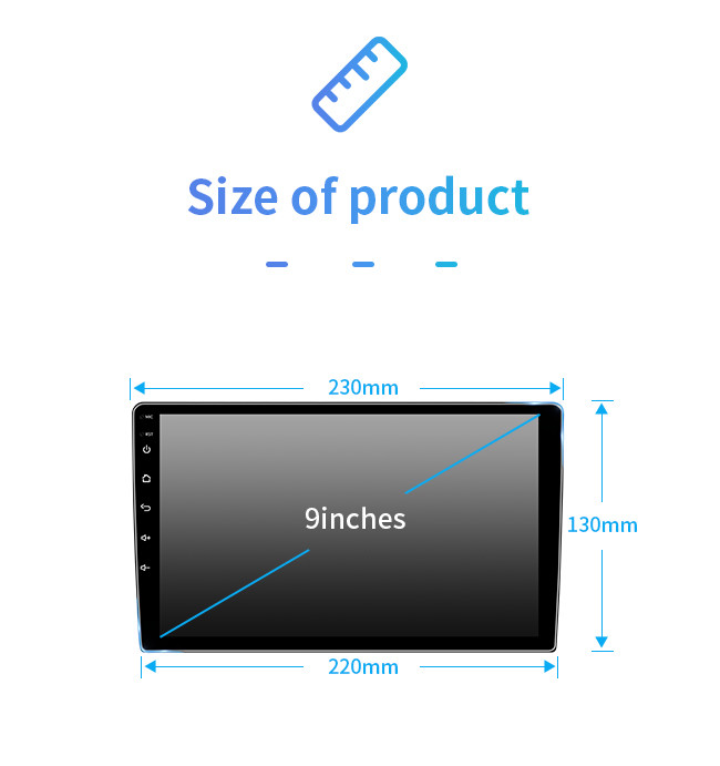 8 Core 9 Inch Touch Screen Car Audio System With Navigation For Toyota PRIUS 2013+ Wifi