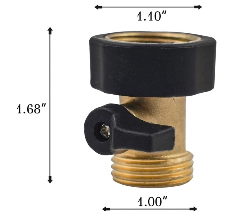 3/4 Inch Hose Pipe Shut Off Valve , JIS Water Shut Off Valve For Garden Hose