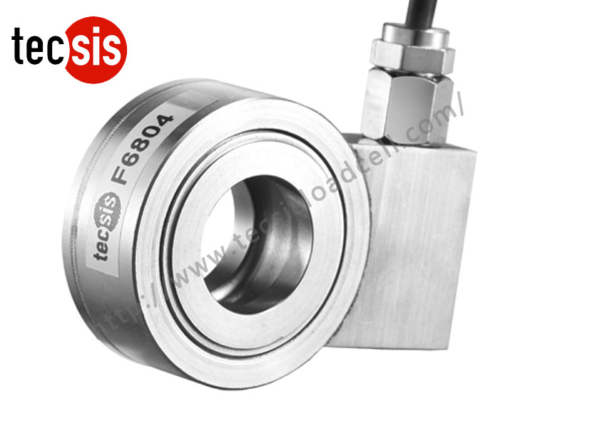 Donut Washer Type Compression Load Cell , Stainless Steel Load Sensor Load Cell