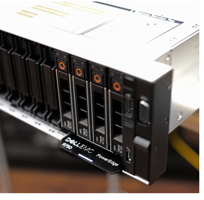 Dell R750 Rack Server 2U with R750 Motherboard and 2x 1400W Non-Hot-Plug Power Supply