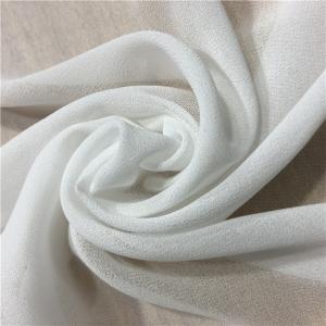 China 100% Recycled Polyester Chiffon Bead Fabric In Crepe Pattern Width 58/60inch on sale