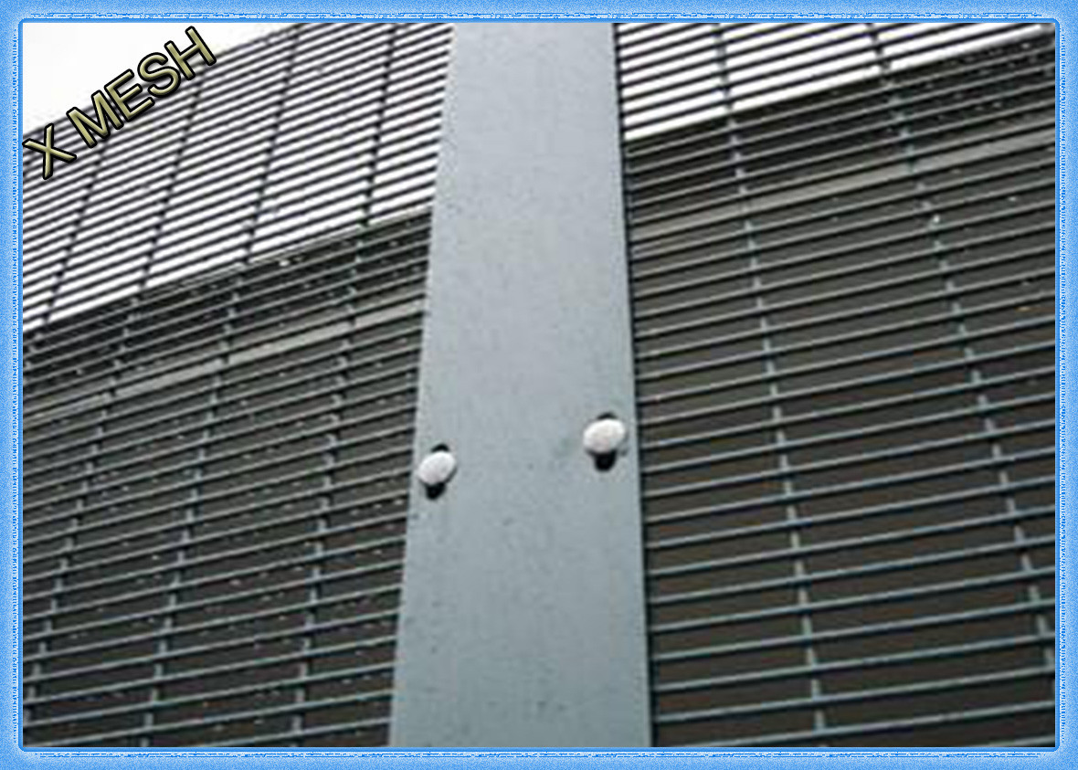 Clearvu 358 Security Galvanized Fence Panels / Mesh Panels "V" Formation Horizontal