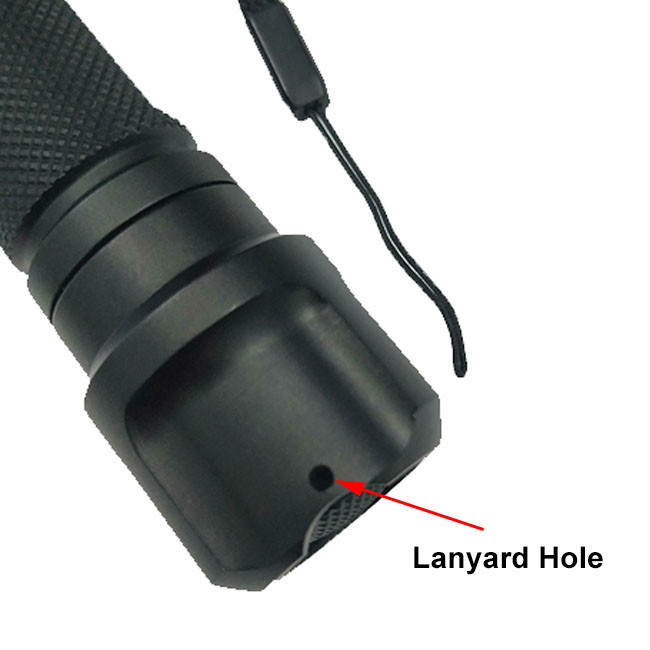 5W 200m Zoomable Tactical Flashlight 2200mAh 18650 Rechargeble Battery