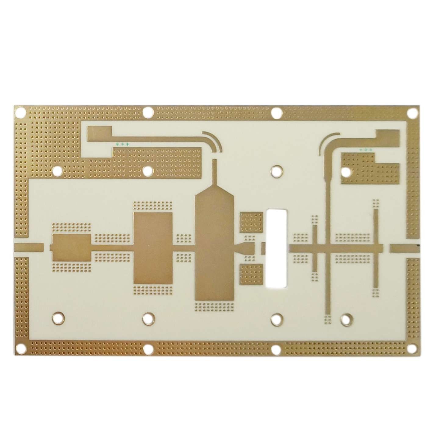 Multilayer High Frequency Printed Circuit Board 4 Layer Blue Solder Mask 2.4mm