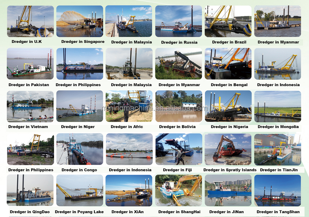 River Sand Cutter Suction Dredger Gold Mining Machine 4000 M3/H