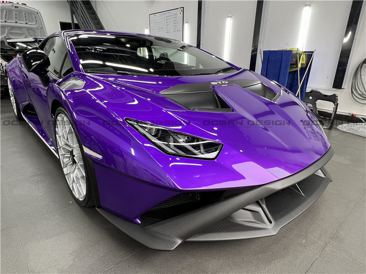 Dry Carbon Fiber Carbon Fiber Body Kit for Lamborghini Huracan STO Huracan STO Upgrades OEM-style Front Shovel Diffuser Body Kit