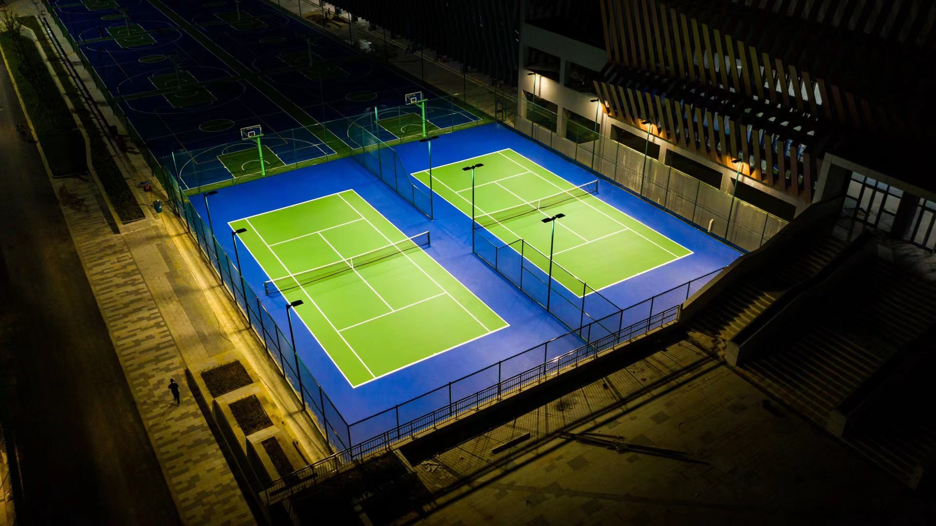 Indoor & Outdoor Eco-Friendly Semi-Prefabricated Elastic Sports Court Basketball Pickleball Tennis Futsal Court Flooring