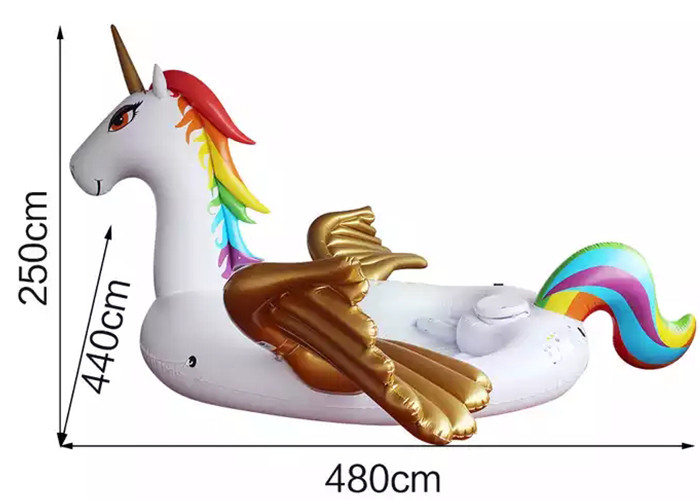 Inflatable Island Float Adult Water Toy 6 Person Inflatable Unicorn Pool Float