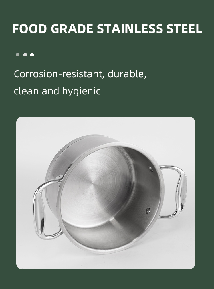 High Quality 304 Stainless Steel Ware 12pcs Cookware Set Cooking Food Pot