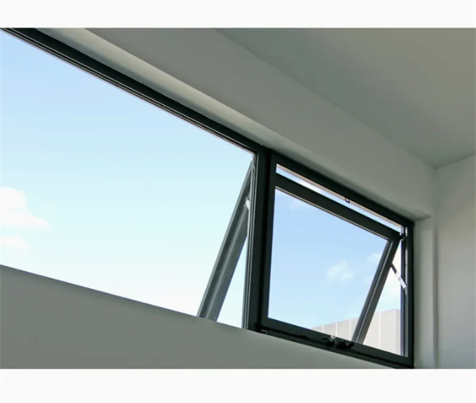 Thermal Break Double Glazing Top Hung Aluminum Windows With 304 Stainless Steel Mesh