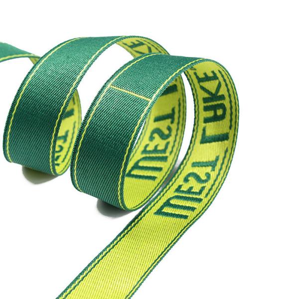 Quality Green Polyester Webbing Tape PP Ribbon On Nylon Webbing For Bags for sale