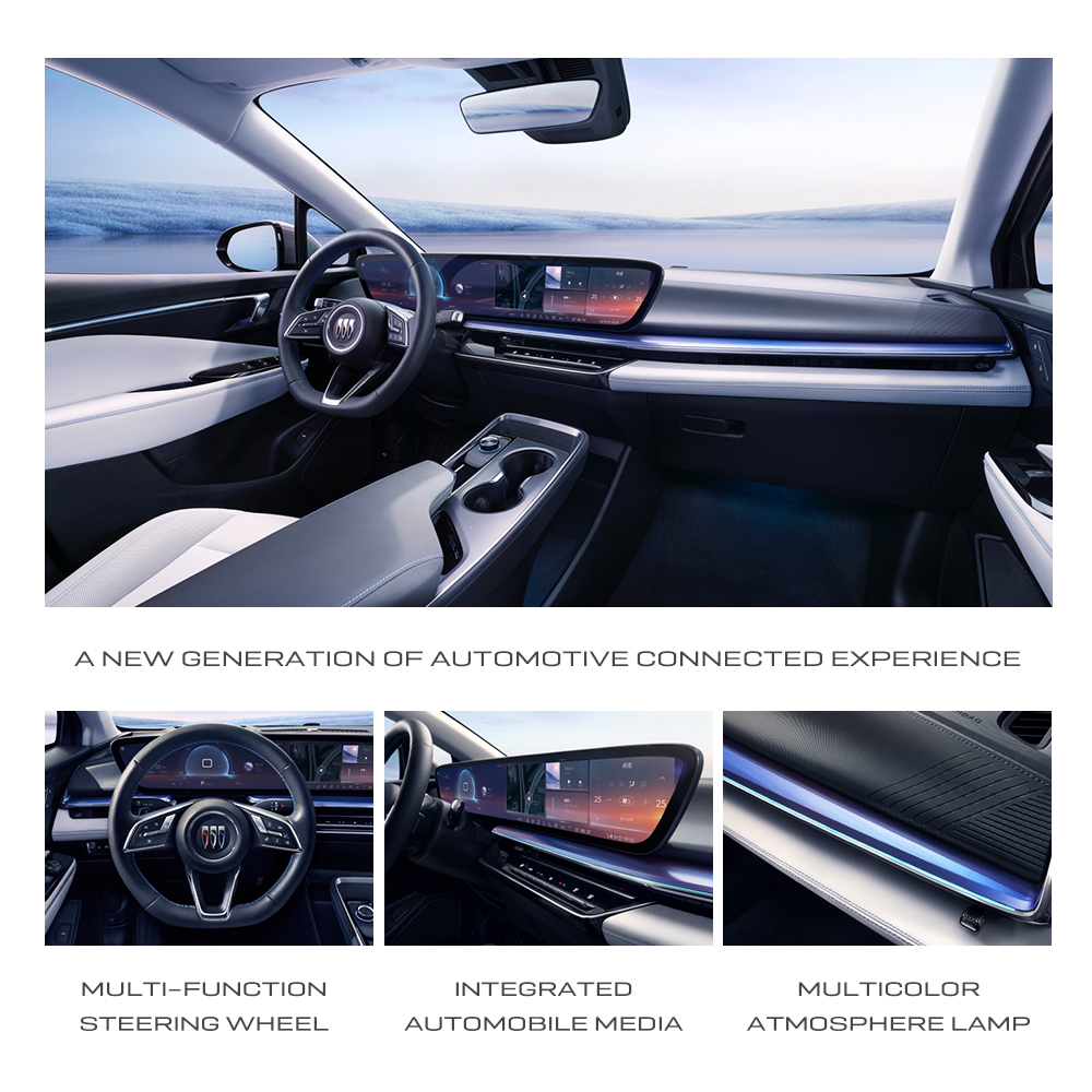 Max Speed 180km/h Fast Charging and Winter Birch White Color 2024 Buick E4 Luxury Electric Vehicle at an Unbeatable