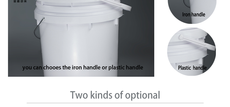 Dia 26.7cm Round Plastic 20 Litre Paint Bucket With Lid 1000g
