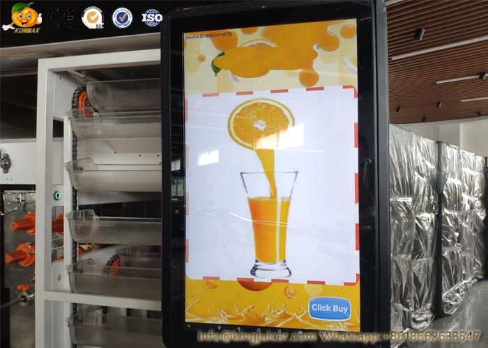360 Ml Paper Cups Orange Juice Vending Machine Coins And Notes Acceptors