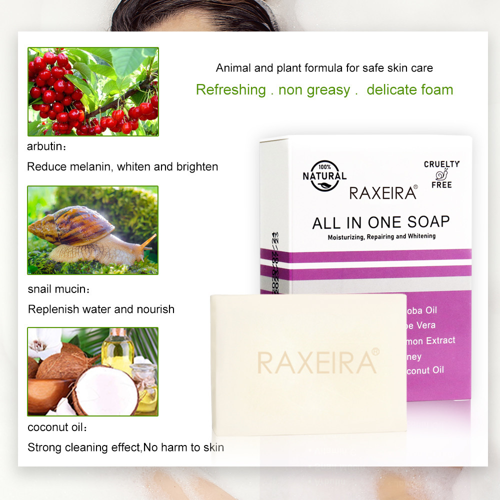 Private Label Gentle Exfoliating Snail Extract Natural Handmade Soap