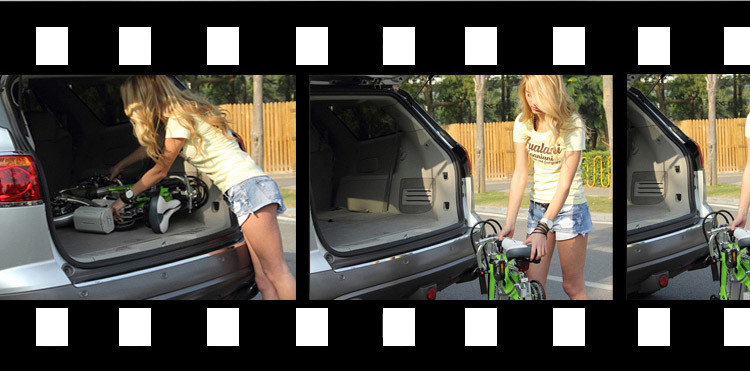Mini 12" Folding Electric Commuter Bike With 36V 8Ah Li Ion Battery