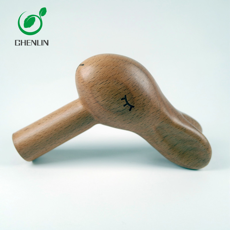 Carved umbrella with black walnut and beech handle wood handle folding umbrella with hook handle