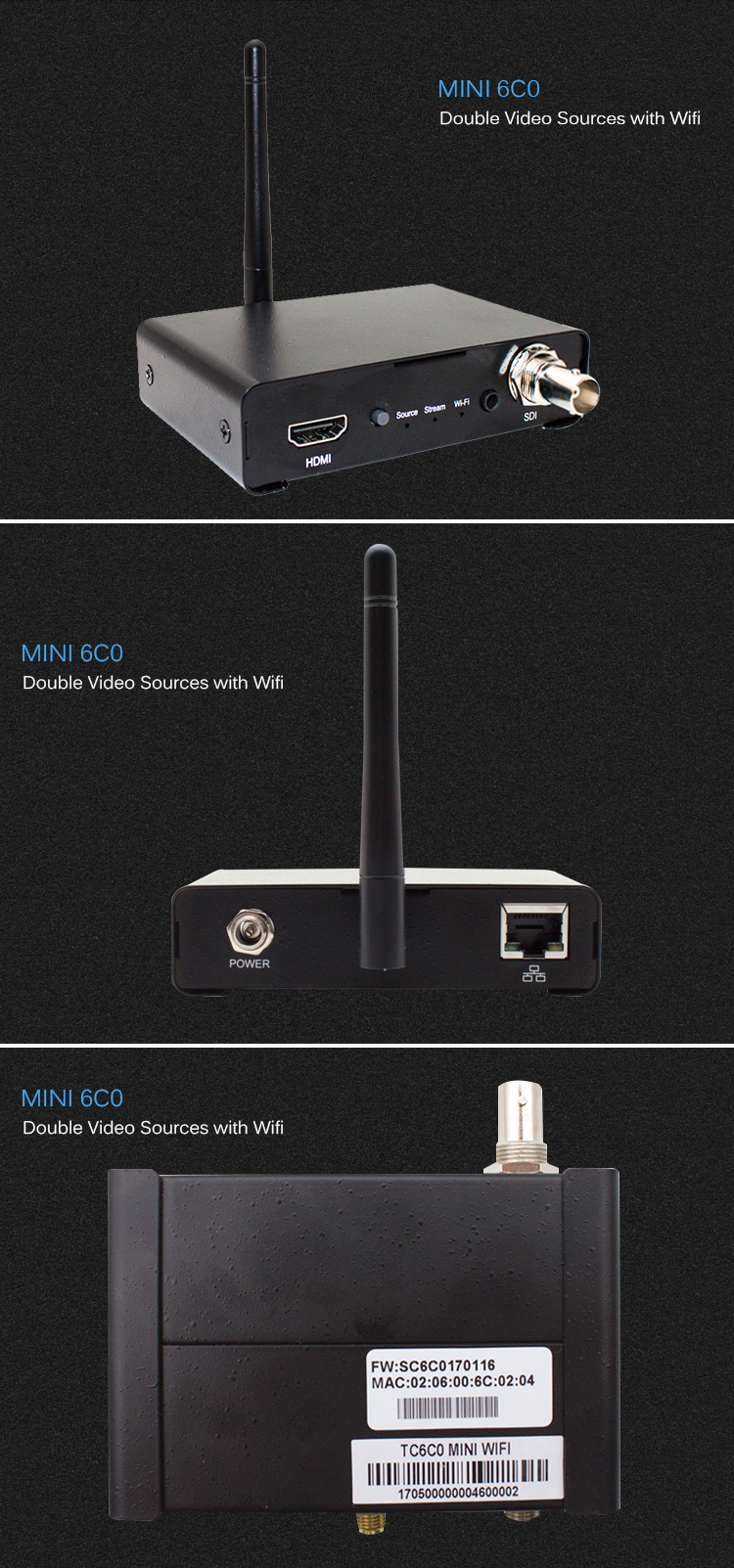 Live Streaming IP Video Encoder Decoder With 1920x1080P60 Resolution