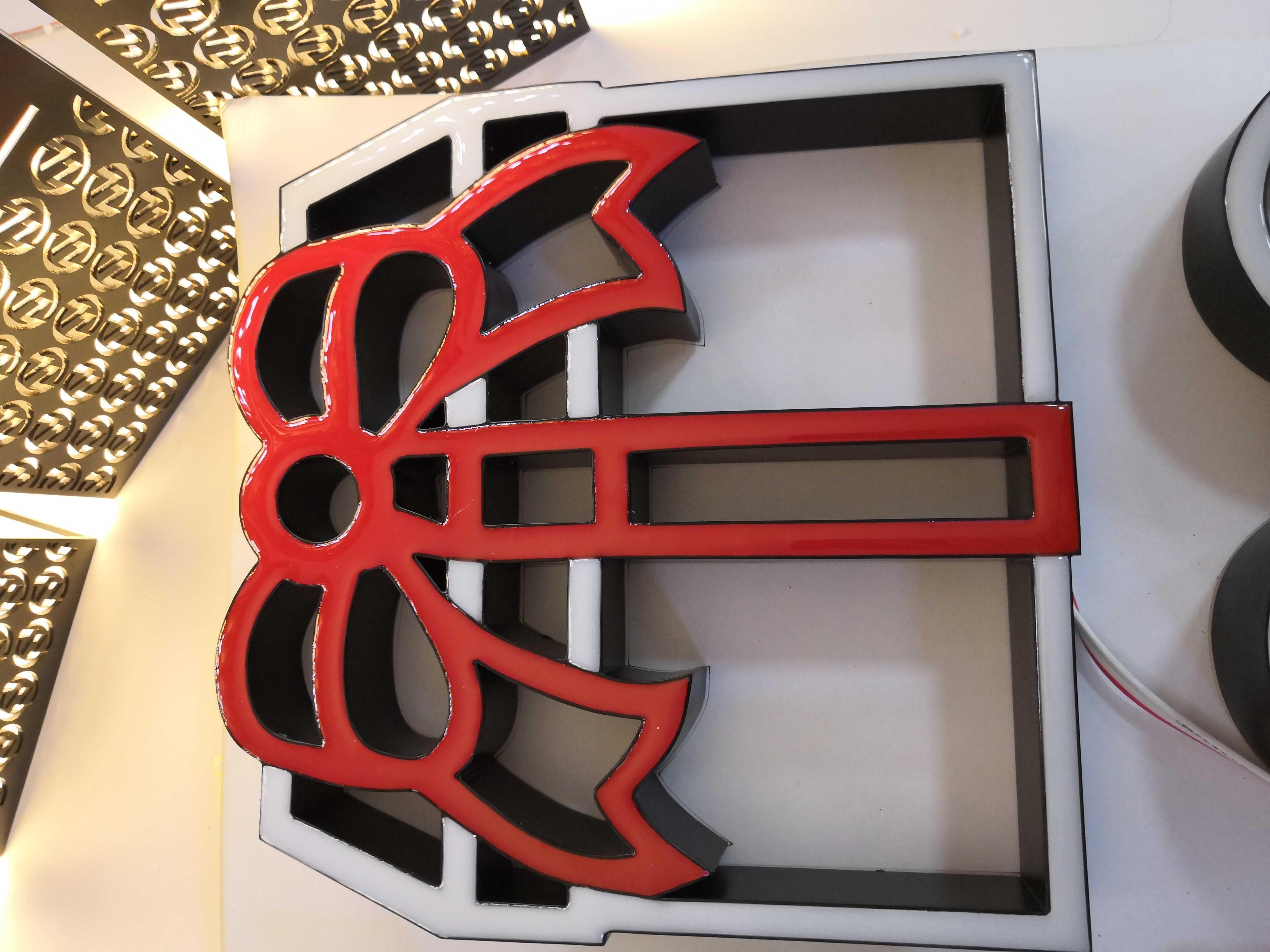 Pantone / RAL Front Lit Channel Letter Sign 12mm 50000 Hours Lifetime