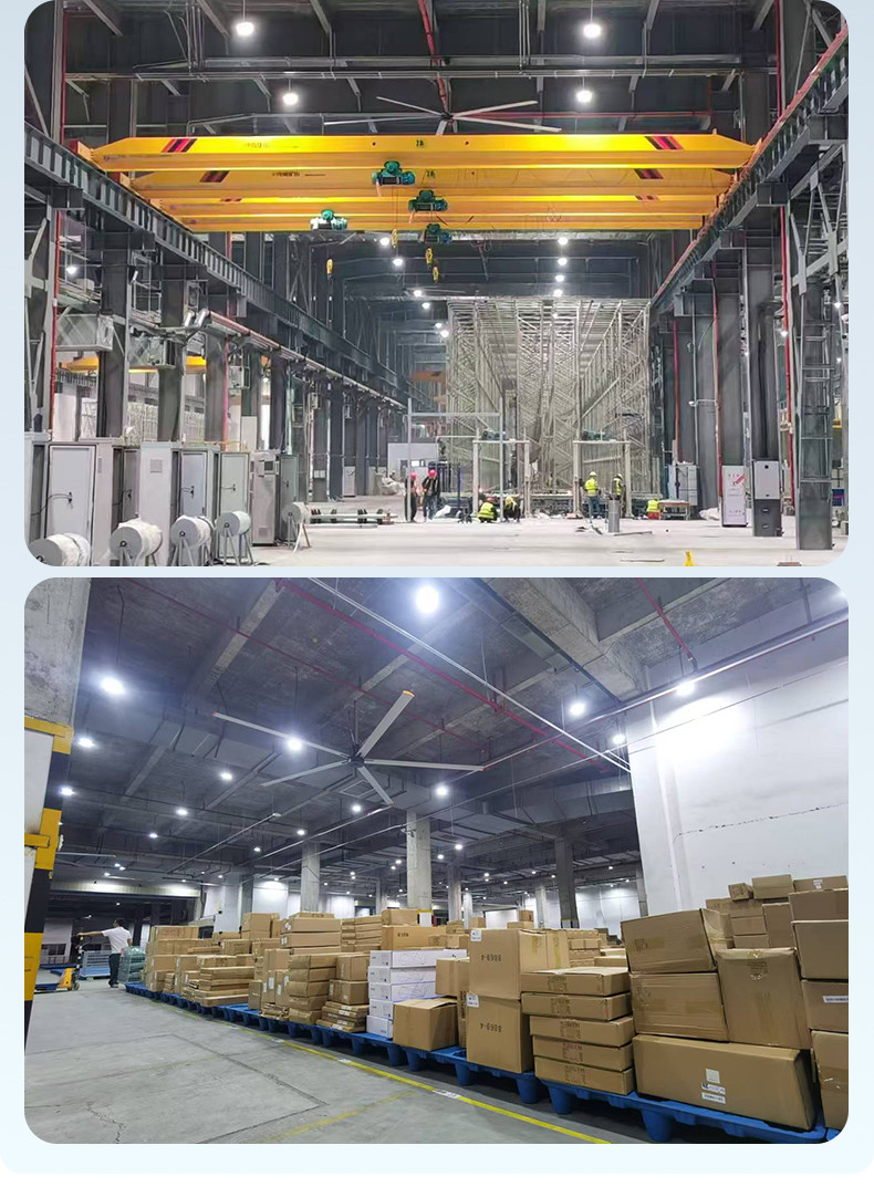 8ft-24ft Diameters HVLS Ceiling Fans For Large Industrial And Commercial Spaces