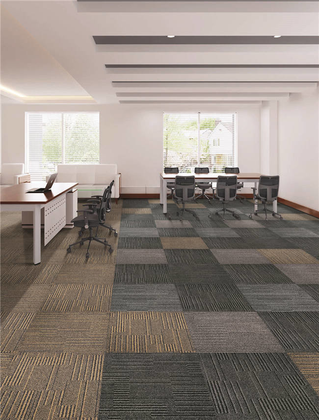 Personalized Hospitality / Living Room Decorative Carpet Tiles Unique Pattern Design