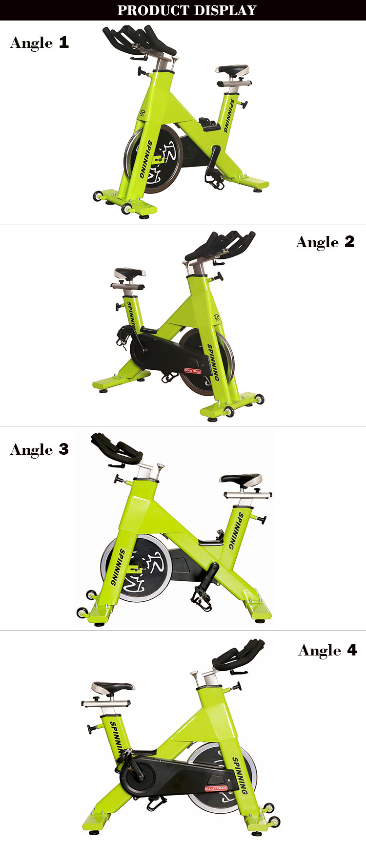 Complete Molding Cover Gym Spin Bike Workout Balance Fitness Equipment