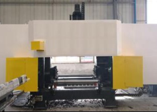 This CNC Beam Drilling Cutting Machine Line Featuring Three High-Speed Precision Spindle Units