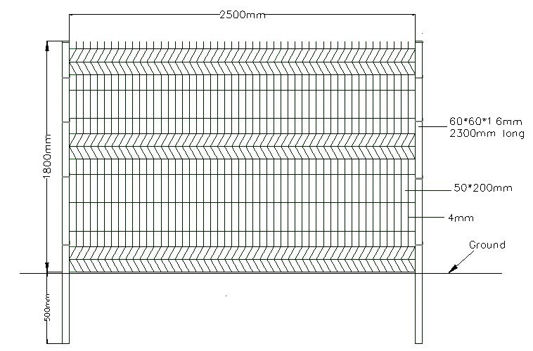 4.5mm High Security Curvy Steel Wire Mesh Fence PVC Coated Galvanized Steel Welded Fencing with 3 bending