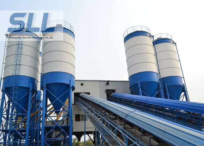 Large Capacity Ready Mix Concrete Batching Plant / Twin Shaft Mixer Batching Plant