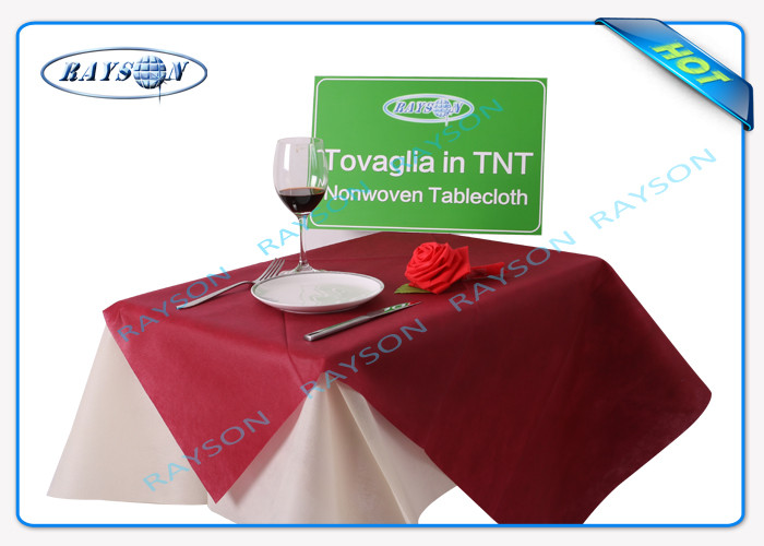 Customized Colors and Printing Patterns Disposable Tablecloths Made from PP Non Woven