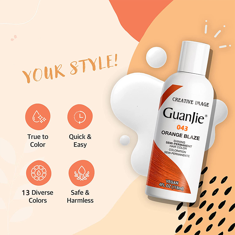 Custom Color Highlight Hair Cream Professional Colorful Dye for Temporary Hair Color
